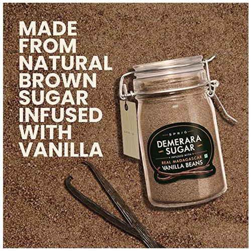 Sprig Demerara Sugar - Vanilla Beans, 175 g Glass Jar-4.webp